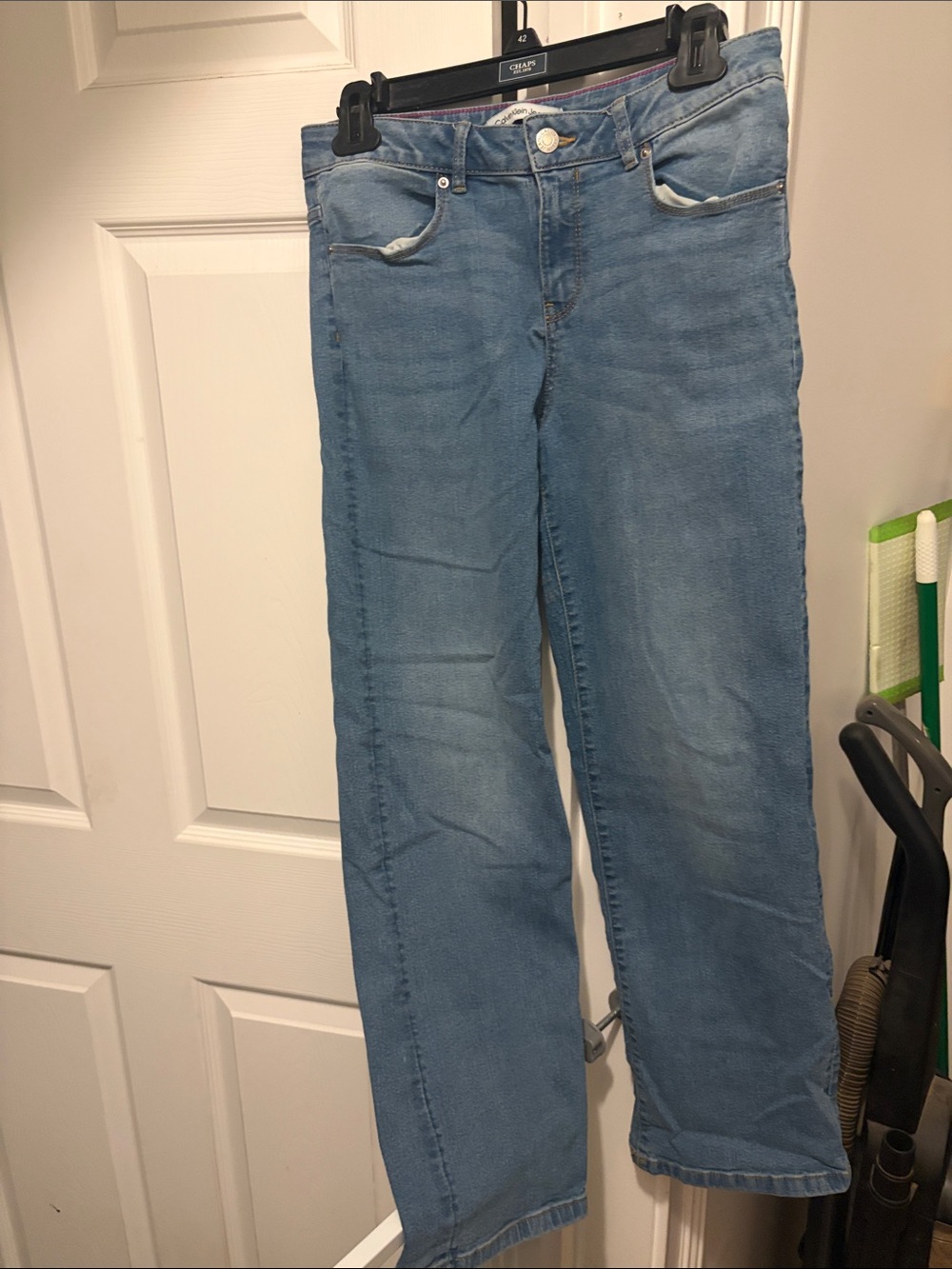 Calvin Klein Jeans Light Blue Straight Leg Women's Jeans